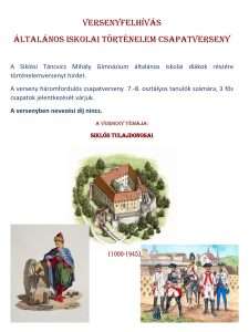 Helyi Históriák vetélkedő